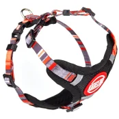 Шлея Kareline для собак, нейлон, с логотипом и пластиковой пряжкой, узор Line, 2 см/40-60 см/50-63 см