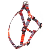 Шлея Kareline для собак, нейлон, з пластиковою пряжкою, візерунок Line, 1.5 см/35-48 см/40-57 см