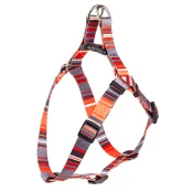 Шлея Kareline для собак, нейлон, з пластиковою пряжкою, візерунок Line, 2 см/40-56 см/44-62 см