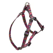 Шлея Kareline для собак, нейлон, з пластиковою пряжкою, візерунок Kaleidoscope, 1 см/24-30 см/26-40 см