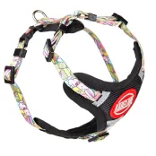 Шлея Kareline для собак, нейлон, с логотипом и пластиковой пряжкой, узор Cake, 1.5 см/32-48 см/40-50 см