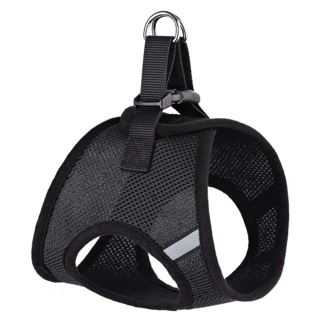 Шлея Kareline светоотражающий для собак, сетчатый нейлон, с пластиковой пряжкой, узор, XL, 48×53 см