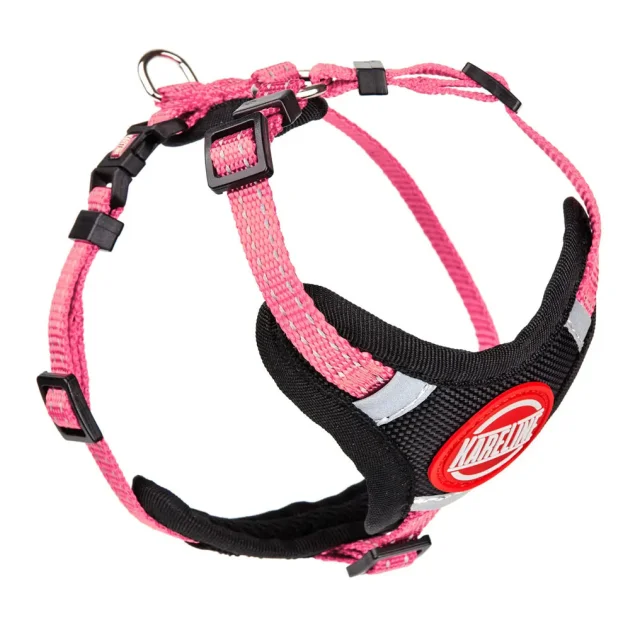 Шлея Kareline для собак, зі світловідбивною нтикою, пластикова пряжка, з логотипом, 1 см/22-30 см/28-38 см