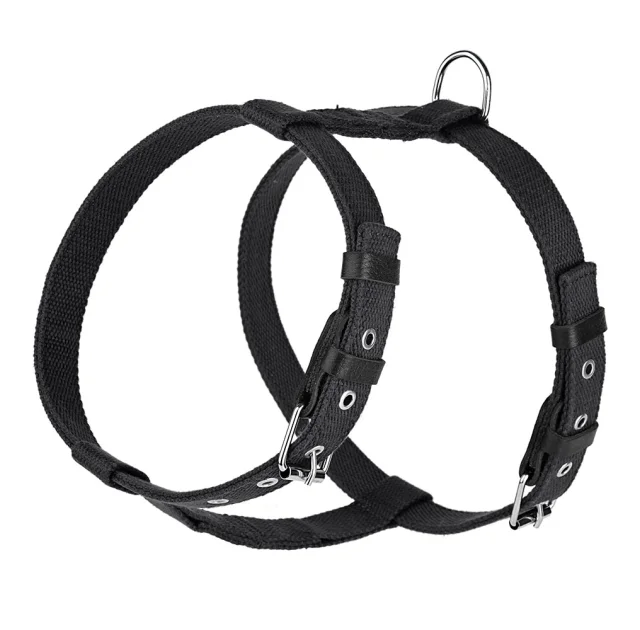 Шлея Kareline для собак, поликоттон и кожа, 3.5 см/65-78 см/77-90 см