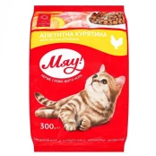 Сухий корм Мяу для котів, з куркою, 300 г