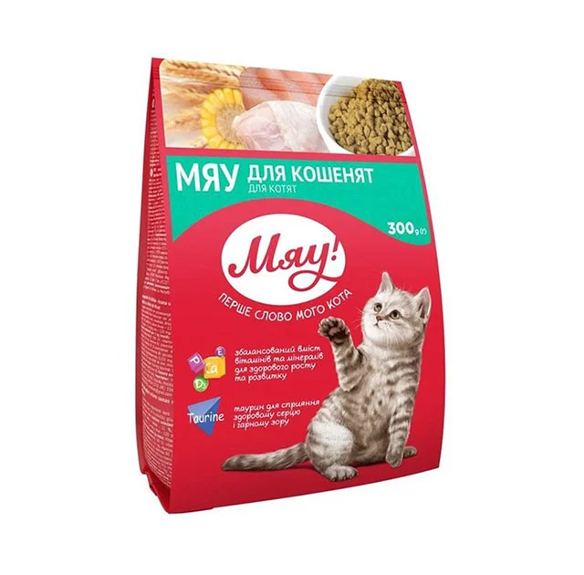 Сухой корм Мяу для котят, 300 г