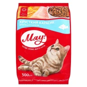 Сухий корм Мяу для котів, з карасем, 300 г