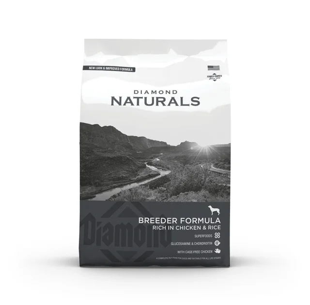 Сухий корм Diamond Naturals Breeder Formula Chicken&Rice для годуючих собак та цуценят, з куркою та рисом, 20 кг