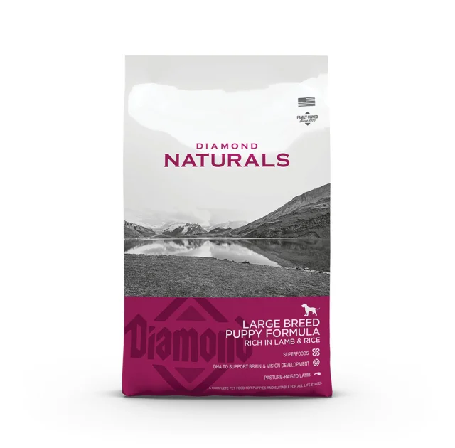 Сухий корм Diamond Naturals Puppy Large Breed Lamb&Rice для цуценят крупих порід, з ягням та рисом, 15 кг