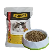 Сухий корм Salutis для дорослих котів, з куркою, 12 кг