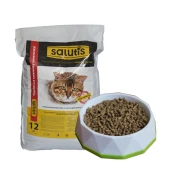 Сухий корм Salutis для дорослих котів, з рибою, 12 кг