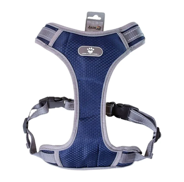 Шлея AnimAll HL-8005-2 для собак, темно-синяя, L, 42-50 см/42-79 см
