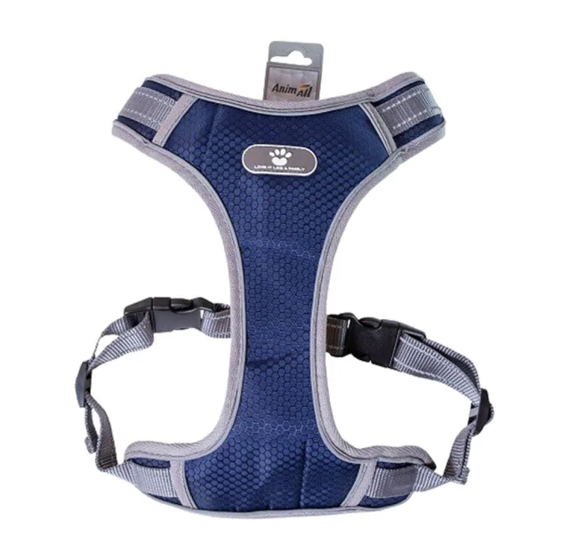 Шлея AnimAll HL-8005-2 для собак, темно-синяя, XL, 52-80 см/46-92 см