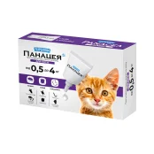 Противопаразитарные капли на холку Superium Панацея для кошек от 0.5 до 4 кг