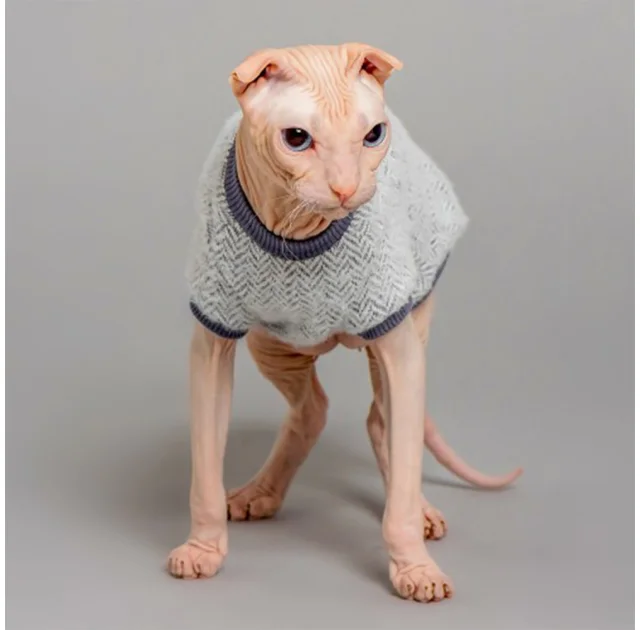 Майка Style Pets Ялинка для котів, колір сірий, L-