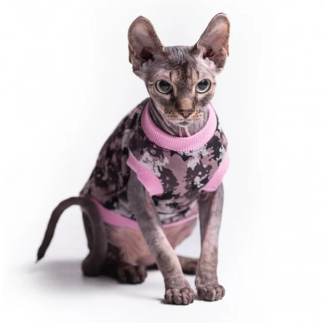 Майка Style Pets Сamo pink для кошек, размер XL-