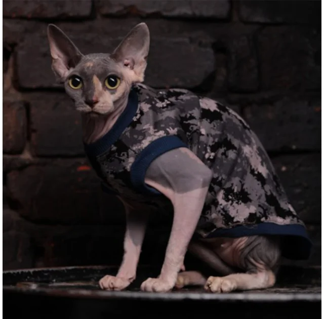 Майка Style Pets Сamo blue для котів, розмір L