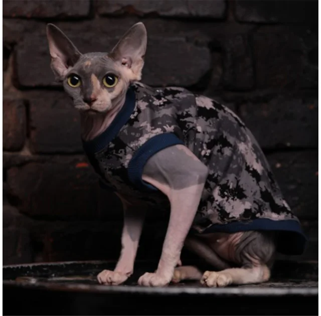 Майка Style Pets Сamo blue для котів, розмір XXL