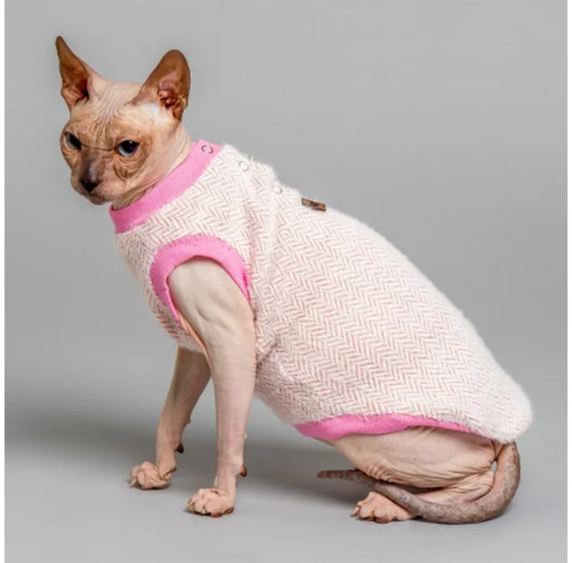 Майка Style Pets Ялинка для котів, колір рожевий, розмір M-