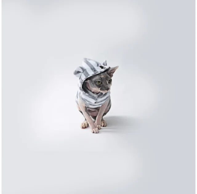 Майка Style Pets GUMMI для кошек, с ушками, размер L-