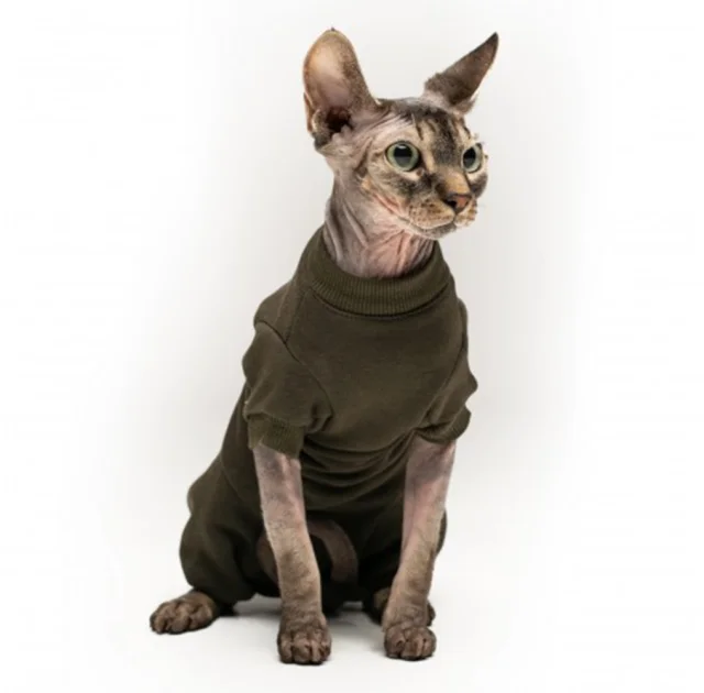 Боді Style Pets KHAKI теплий, для котів, розмір XL-