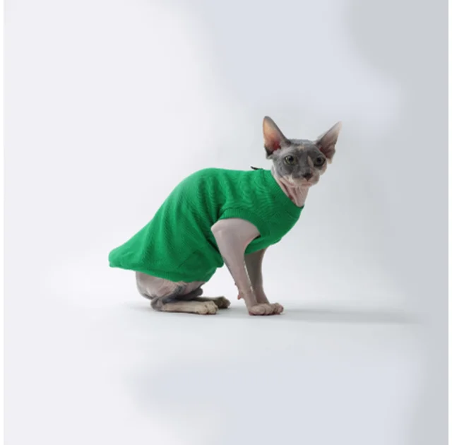 Майка Style Pets GLASS для котів, колір зелений, розмір L-