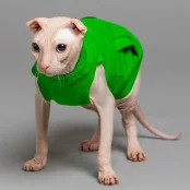 Майка Style Pets TVIXI для котів, колір зелений, розмір XL+