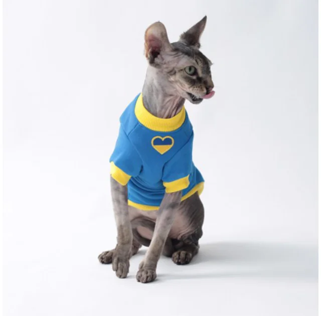 Кофта Style Pets UK Blue для котів, розмір M-
