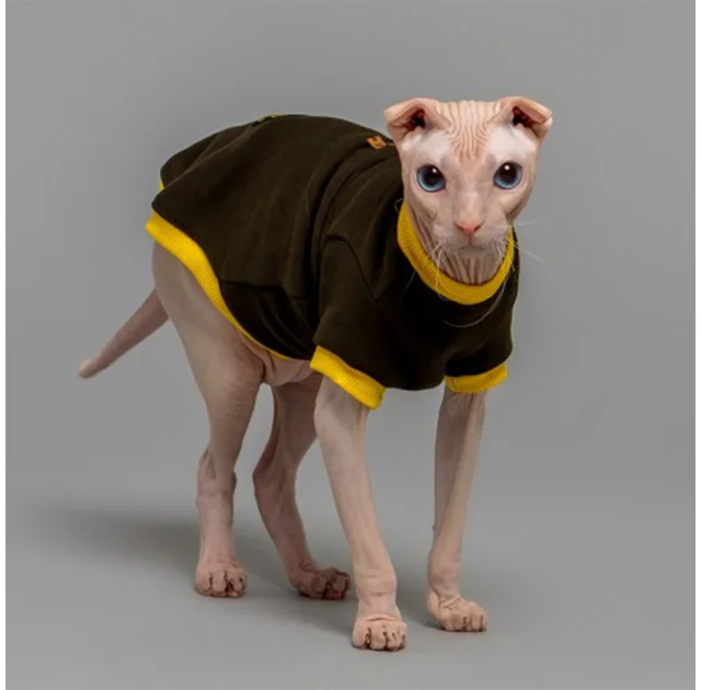 Кофта Style Pets Classic khaki для котів, розмір XXL