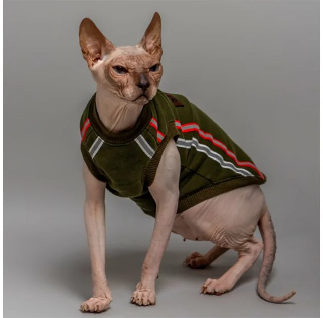 Майка Style Pets ELVIN для котів, колір зелений, розмір S