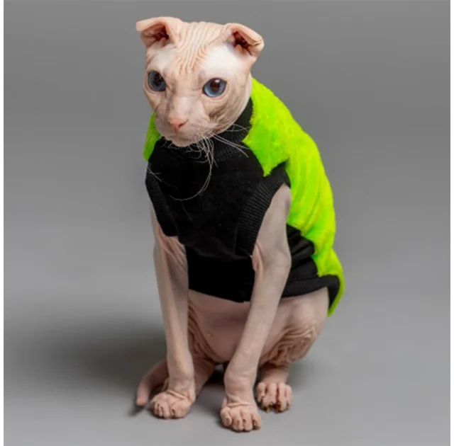 Майка Style Pets FaceSPS для котів, колір зелений, розмір S
