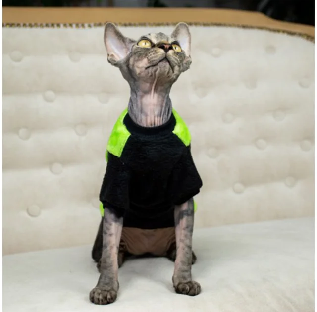 Кофта Style Pets FaceSPS для котів, колір зелений, розмір XL
