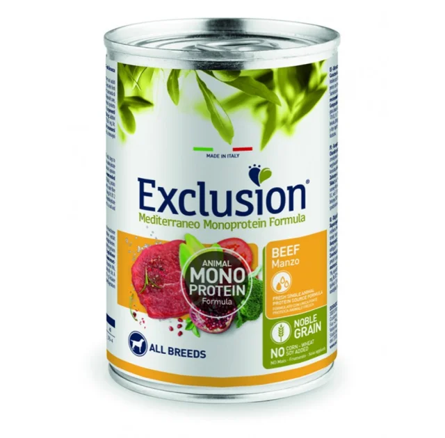Консерви Exclusion Adult Beef для дорослих собак усіх порід, з яловичиною, 400 г