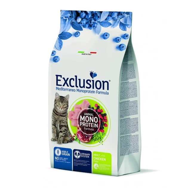 Сухой корм Exclusion Adult Chicken для взрослых кошек всех пород, с курицей, 300 г