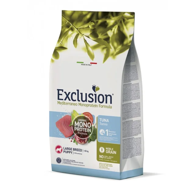 Сухий корм Exclusion Adult Tuna Large Breed для дорослих собак великих порід, з тунцем, 12 кг