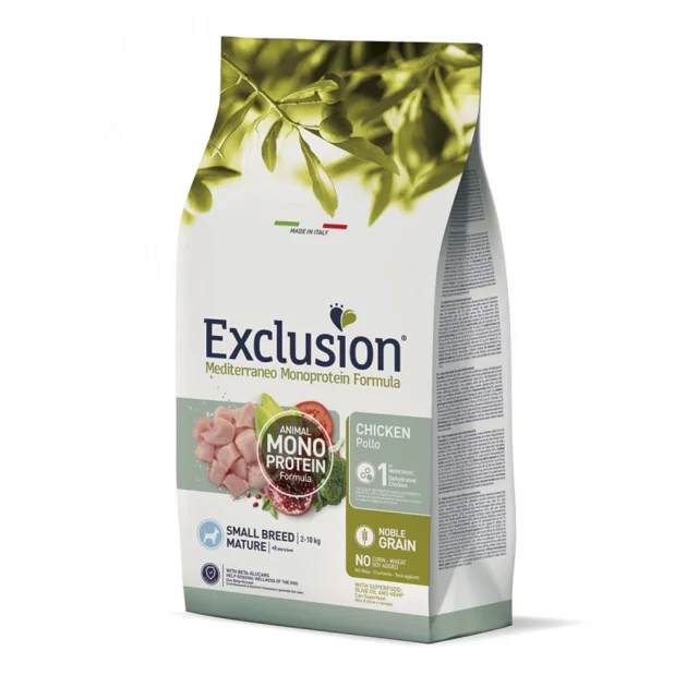 Сухий корм Exclusion Mature Chicken Small Breed для літніх собак дрібних порід, з куркою, 500 г