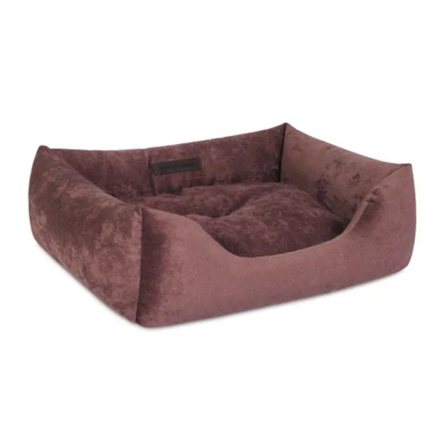 Лежак природа Denver №1 бордовый, для собак, 60×50×18 см