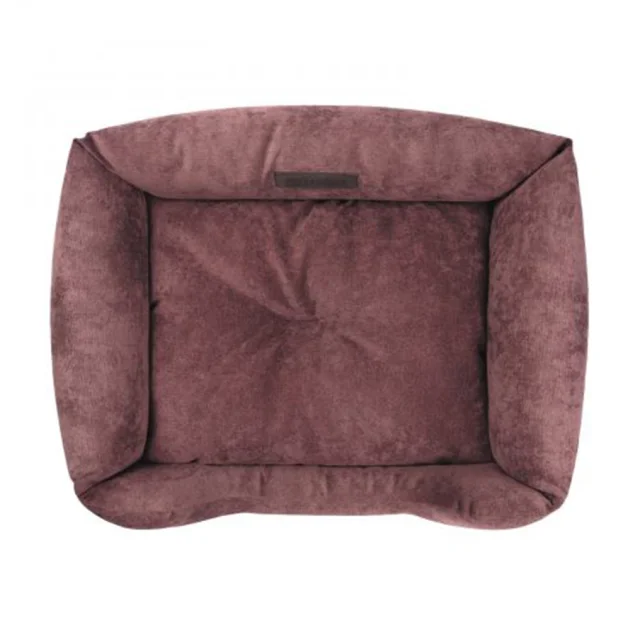 Лежак природа Denver №1 бордовый, для собак, 60×50×18 см