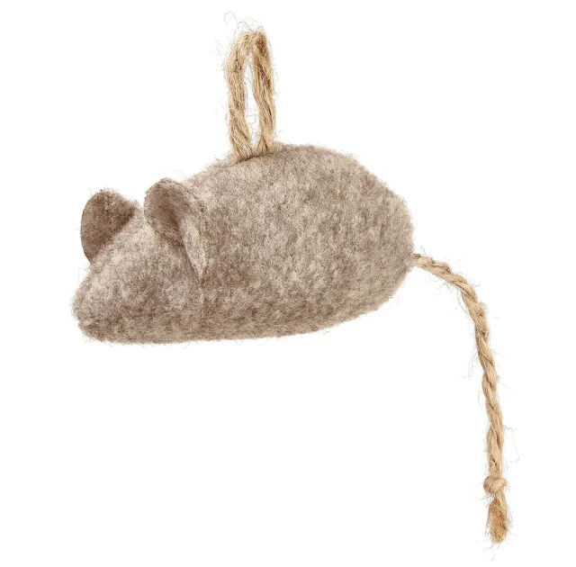 Игрушка Kareline Кокос для животных, из волокнины, с колокольчиком, 6 см