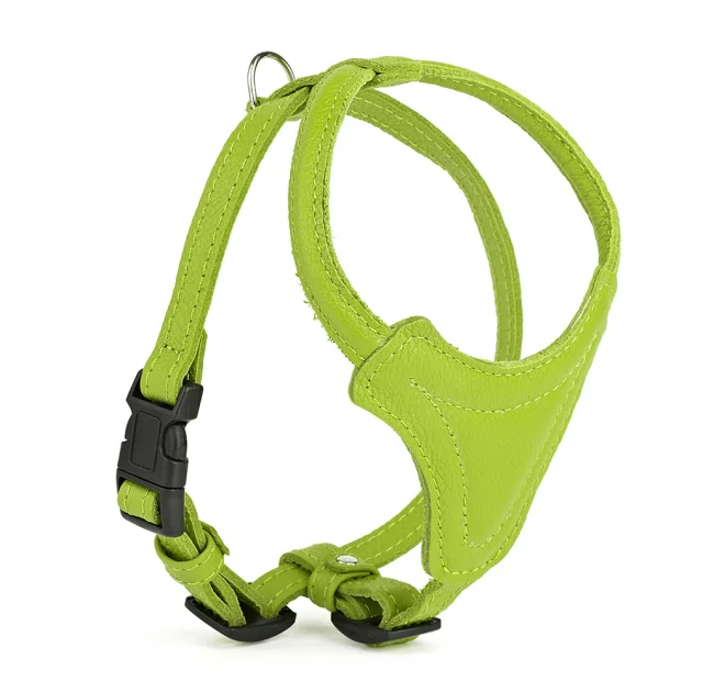 Шлея Kareline для собак маленьких пород, из мягкой кожи, с грудиной и пластиковой пряжкой, 1.6 см/41 см/44-52 см