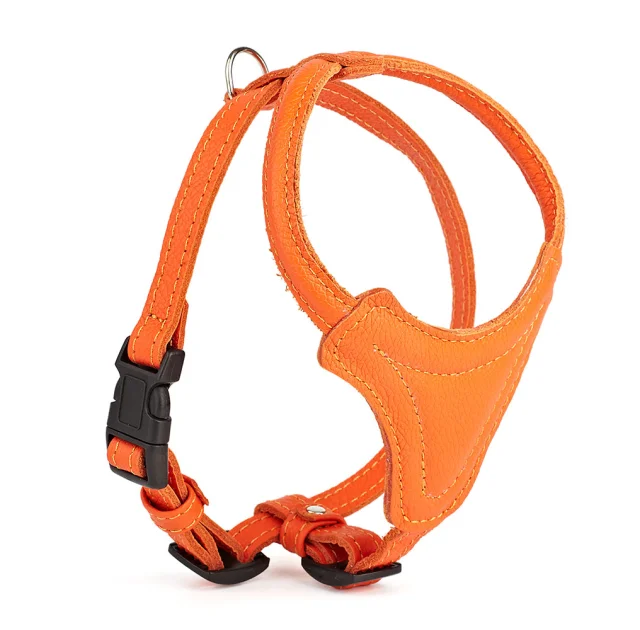 Шлея Kareline для собак маленьких пород, из мягкой кожи, с грудиной и пластиковой пряжкой, 1.6 см/41 см/44-52 см