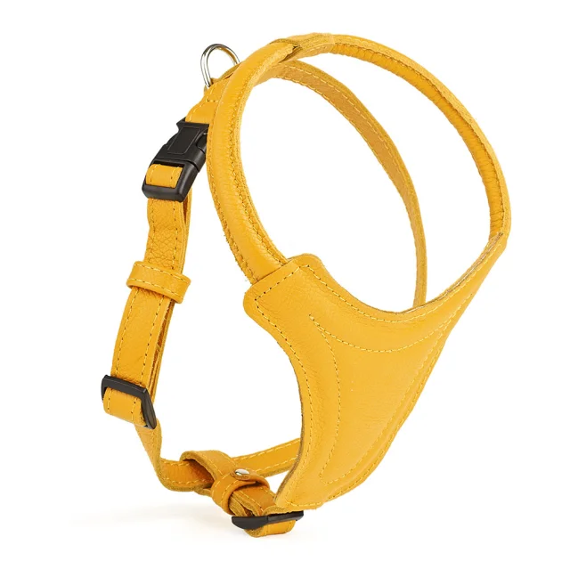 Шлея Kareline для собак маленьких и средних пород, из мягкой кожи, с грудиной и пластиковой пряжкой, 2 см/51 см/54-62 см