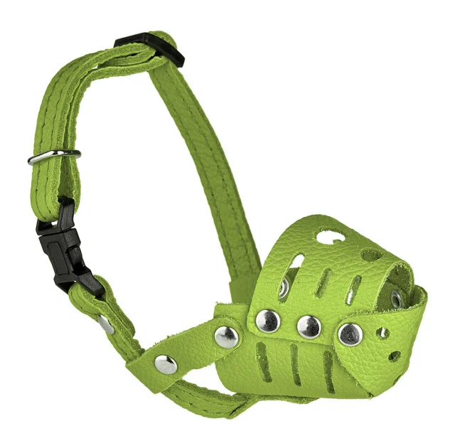 Намордник Kareline для собак маленьких пород, из мягкой кожи, с пластиковой пряжкой, S, 5.5 см/15 см