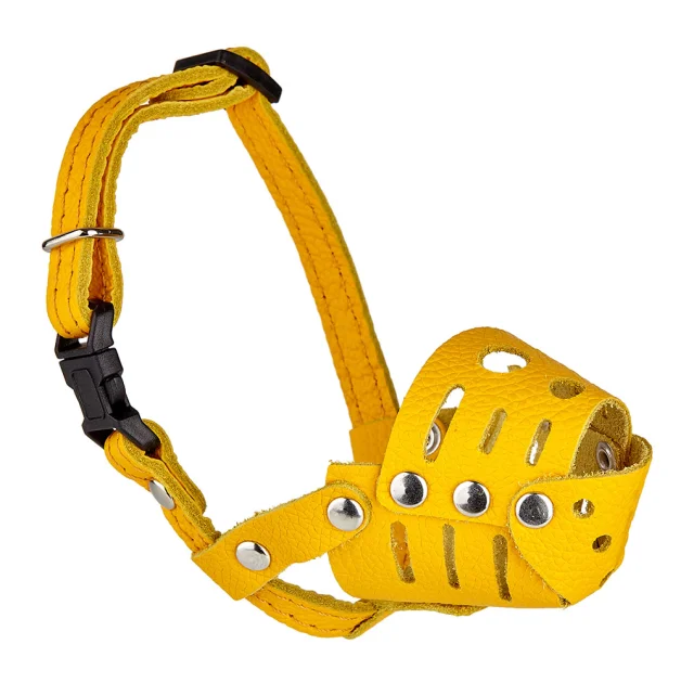 Намордник Kareline для собак маленьких пород, из мягкой кожи, с пластиковой пряжкой, S, 5.5 см/15 см