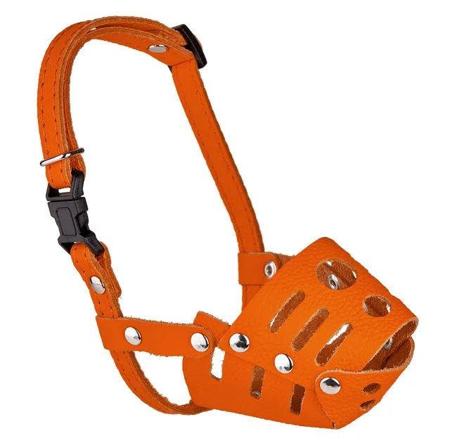 Намордник Kareline для собак маленьких пород, из мягкой кожи, с пластиковой пряжкой, M, 6.5 см/19 см