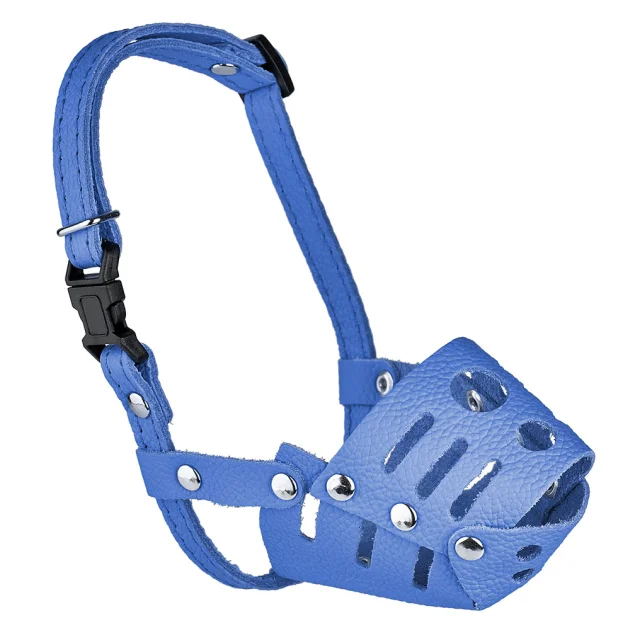 Намордник Kareline для собак маленьких пород, из мягкой кожи, с пластиковой пряжкой, M, 6.5 см/19 см