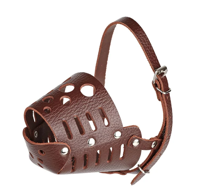 Намордник Kareline для собак малых пород, из ременной кожи, закрытый, XL