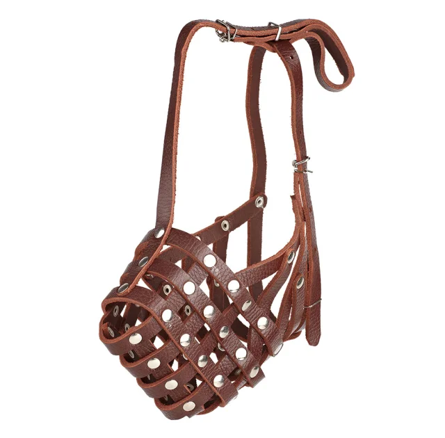 Намордник-сетка Kareline для ротвейлера, из ременной кожи