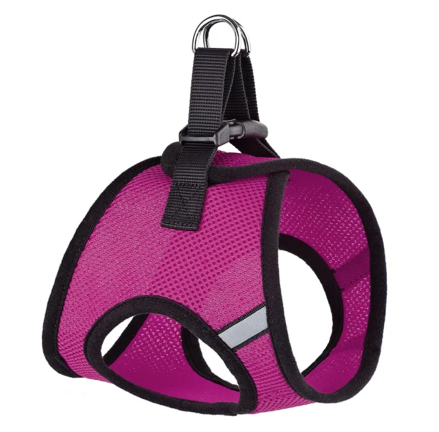 Шлея Kareline светоотражающий для собак, сетчатый нейлон, с пластиковой пряжкой, узор, M, 38×40.5 см