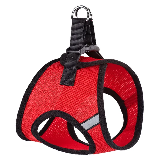 Шлея Kareline светоотражающий для собак, сетчатый нейлон, с пластиковой пряжкой, узор, XL, 48×53 см